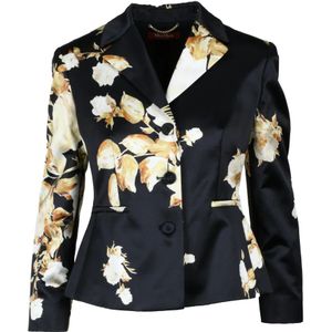 Max Mara Studio, Dames, Jassen, Zwart, Maat: S Satijn,