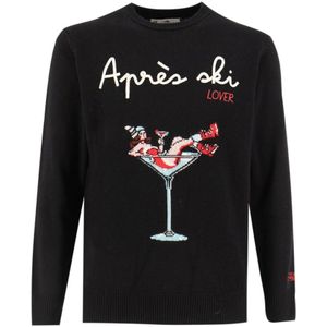 MC2 Saint Barth, Heren, Truien, Zwart, Maat: L Wol,