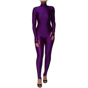 Dolce & Gabbana, Dames, Jumpsuits & Playsuits, Paars, Maat: XS Nylon,