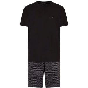 Emporio Armani - EM000399_AF10801 - Korte Pyjamaset - Blauw - Katoen