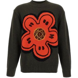 Kenzo, Heren, Truien, Groen, Maat: L Wol,