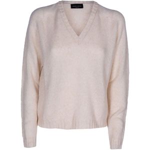 Roberto Collina, Dames, Truien, Beige, Maat: M Wol,