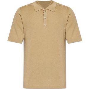 Burberry, Heren, Tops, Beige, Maat: S Wol,