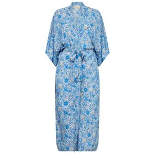 Cream - Kimono 'Yuki' - Beige - Bloemenprint - Lange Mouw