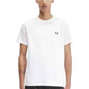Fred Perry Rear powder laurel graphic tee - white
