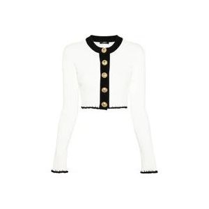 Balmain Cardigans , White , Dames , Maat: S