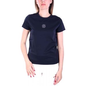 Hugo, Heren, Tops, Blauw, Maat: M Katoen,