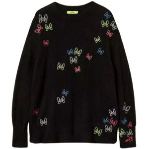 Twinset, Dames, Truien, Zwart, Maat: S Wol,