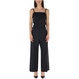 Sacai, Dames, Jumpsuits & Playsuits, Zwart, Maat: M