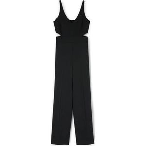Motivi, Dames, Jumpsuits & Playsuits, Zwart, Maat: S Viscose,