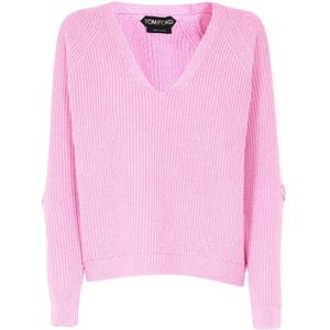 Tom Ford, Dames, Truien, Roze, Maat: XS Wol,