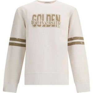 Golden Goose - Logo Sweatshirt - Beige - Heren - Katoen - Regular FIT