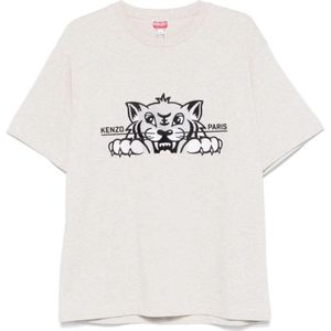 Kenzo, Heren, Tops, Grijs, Maat: S Katoen,