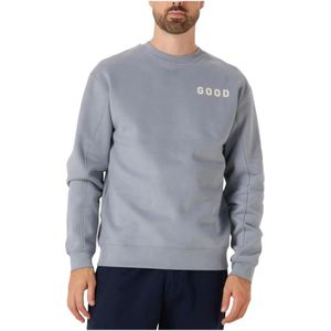 The GoodPeople, Heren, Sweatshirts & Hoodies, Blauw, Maat: S Katoen,