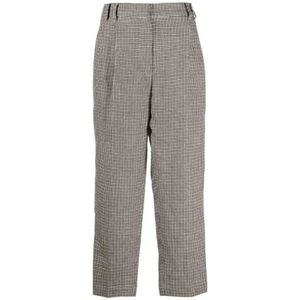Brunello Cucinelli, Dames, Broeken, Veelkleurig, Maat: XS Linnen,