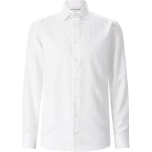 Eton, Heren, Overhemden, Wit, Maat: S Katoen,