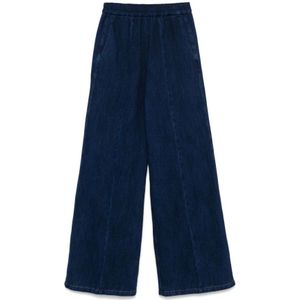 Forte Forte, Dames, Jeans, Blauw, Maat: M Katoen,