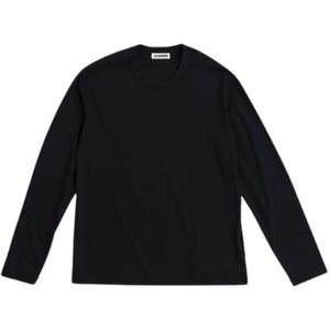 Jil Sander, Heren, Tops, Zwart, Maat: XL Katoen,