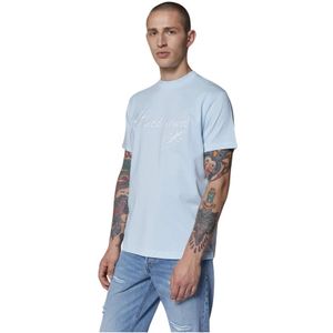 Richmond, Heren, Tops, Blauw, Maat: M Katoen,