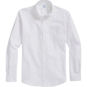 Brooks Brothers, Heren, Overhemden, Wit, Maat: M Katoen,