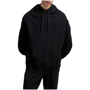 Replay, Heren, Sweatshirts & Hoodies, Zwart, Maat: M Katoen,