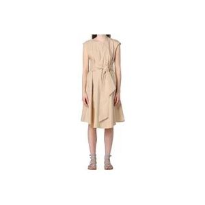 Woolrich Damesjurk met Riem , Beige , Dames , Maat: L