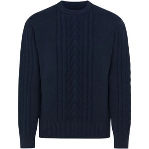 Paolo Pecora, Heren, Truien, Blauw, Maat: S Wol,