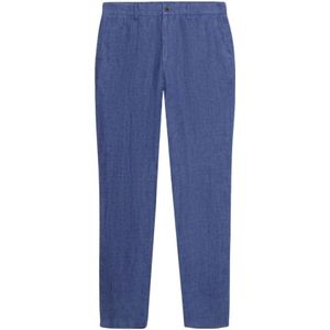 Brooks Brothers, Heren, Broeken, Blauw, Maat: W42 Linnen,