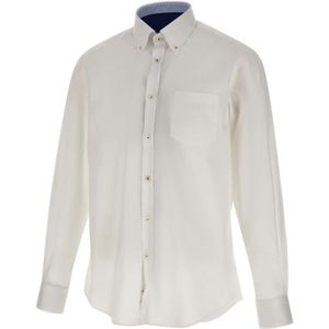 Paul & Shark, Heren, Overhemden, Wit, Maat: 2XL Katoen,