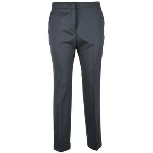 Etro, Dames, Broeken, Grijs, Maat: 2XS Wol,