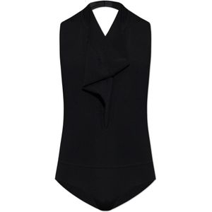 Sportmax, Dames, Tops, Zwart, Maat: L Viscose,