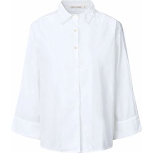 Rabens Saloner, Dames, Blouses & Shirts, Wit, Maat: XS Katoen,