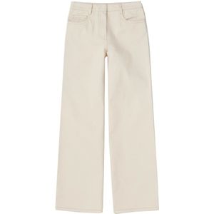 Prada Stijlvolle Straight Leg Broek voor Heren , Beige , Heren , Maat: W28