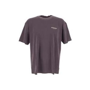 Represent Paarse T-shirt met korte mouwen , Purple , Heren , Maat: L