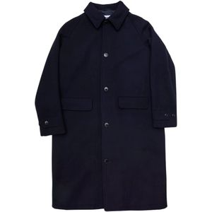 Sebago, Heren, Mantels, Blauw, Maat: L Wol,