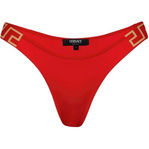 Versace Rode Greca Bikini Broekje , Red , Dames , Maat: L