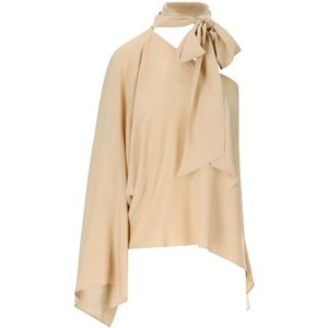 Federica Tosi, Dames, Blouses & Shirts, Roze, Maat: XS Zijde,