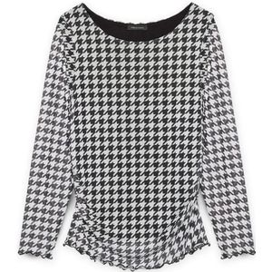 Fiorella Rubino, Dames, Blouses & Shirts, Zwart, Maat: S Viscose,