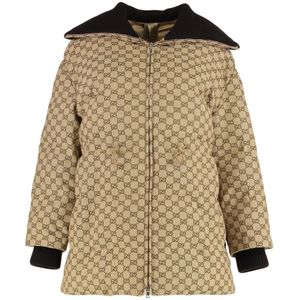 Gucci, Dames, Jassen, Beige, Maat: XS Katoen,