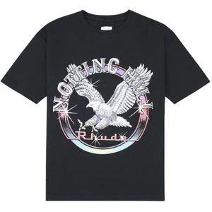 Rhude, Heren, Tops, Zwart, Maat: S Katoen,