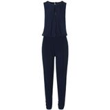 Vera Mont - Jumpsuit - Blauw - Polyester - Mouwloos met Wijde Pijpen