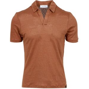 Gran Sasso, Heren, Tops, Bruin, Maat: 2XL Linnen,