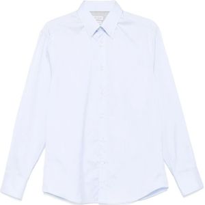 Brunello Cucinelli, Heren, Overhemden, Blauw, Maat: M