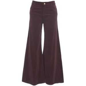 Kaos, Dames, Broeken, Bruin, Maat: W28 Corduroy,