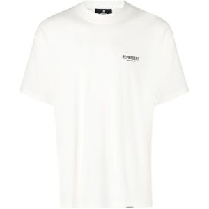 Represent, Heren, Tops, Wit, Maat: XL Katoen,