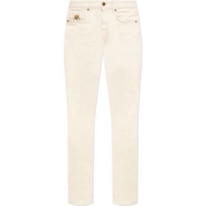 Versace, Heren, Jeans, Beige, Maat: W34
