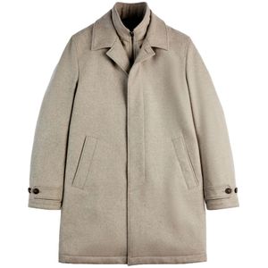 Fay, Heren, Mantels, Beige, Maat: S Wol,