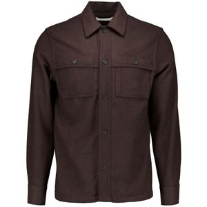 The GoodPeople, Heren, Overhemden, Bruin, Maat: S