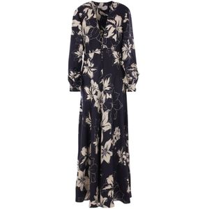 Raquel Diniz, Dames, Jurken, Blauw, Maat: XS Zijde,