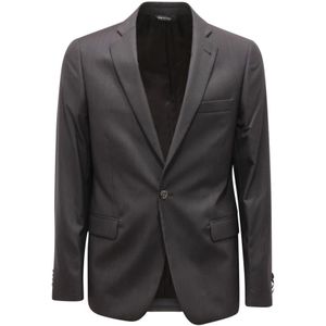 Romeo Gigli, Heren, Pakken, Zwart, Maat: M Wol,
